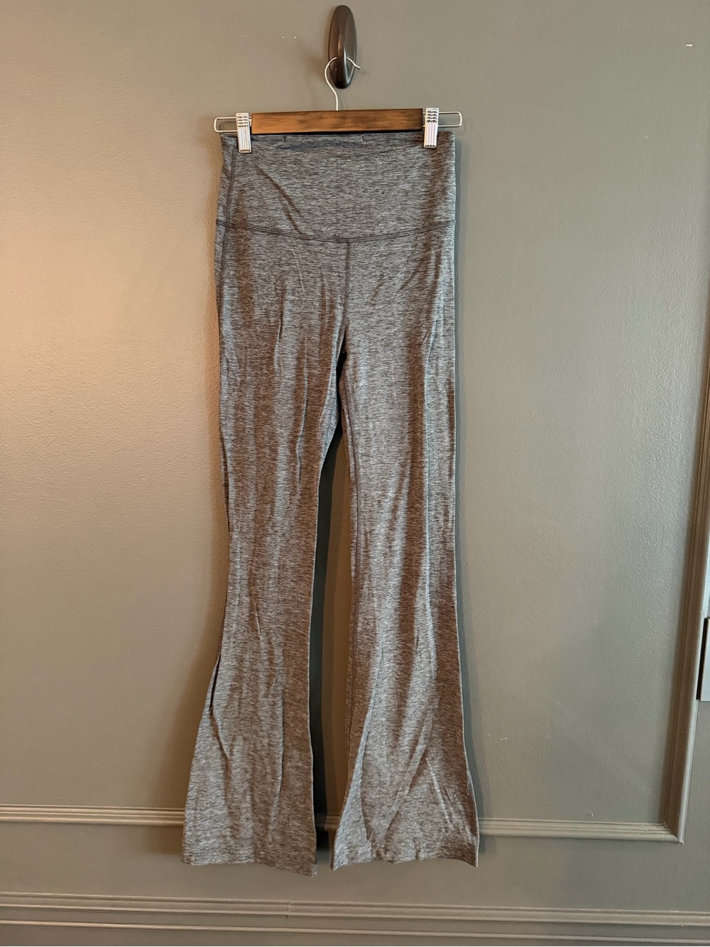 lululemon athletica Heather Gray Flare Leggings